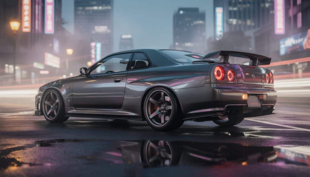 découvrez la nissan r34 skyline sedan : ses caractéristiques techniques, son prix sur le marché et ses performances impressionnantes pour les passionnés d'automobile.