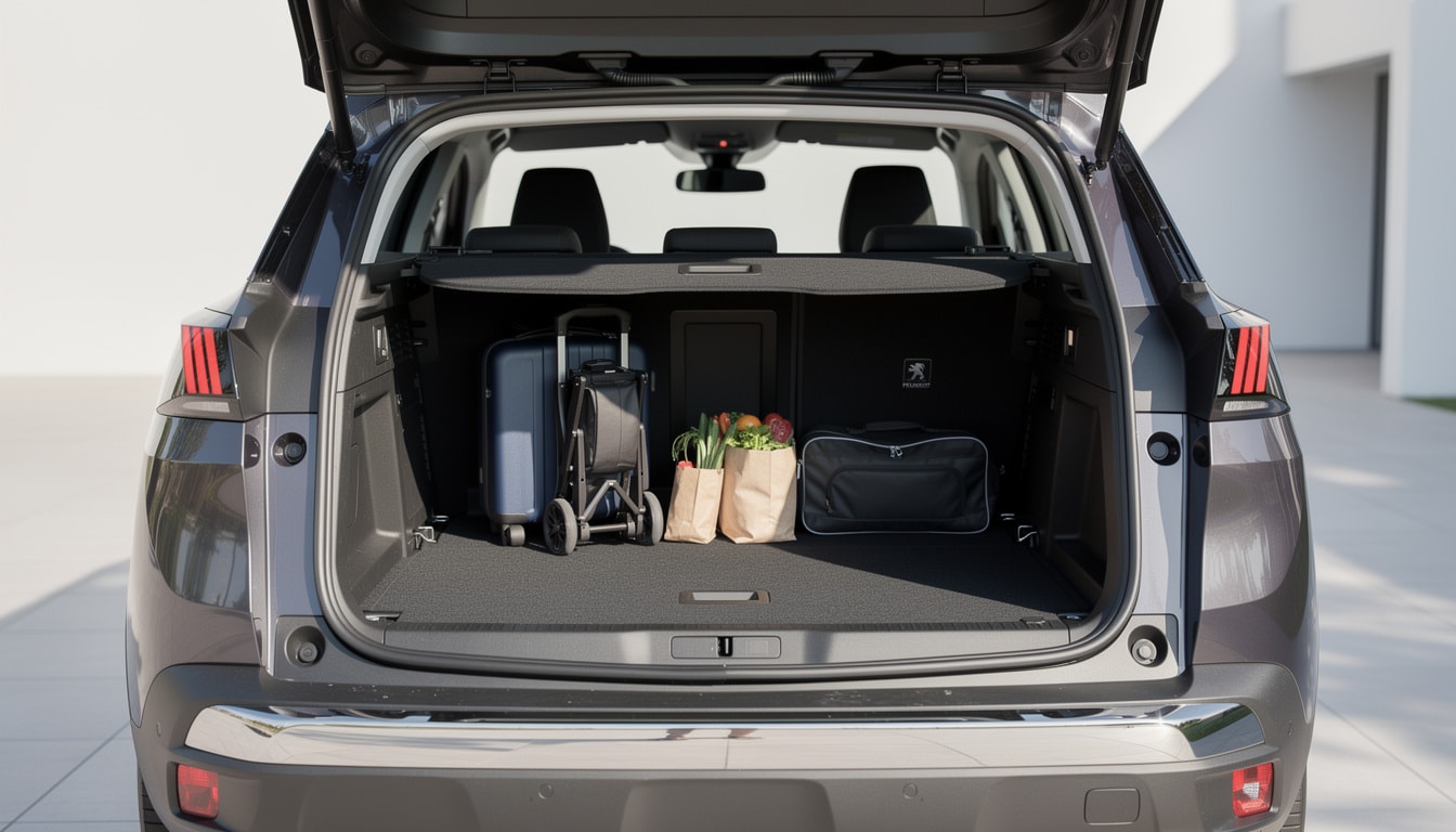 découvrez les dimensions du coffre de la peugeot 3008 : volume de chargement, mesures précises et modularité pour optimiser l'espace de rangement.