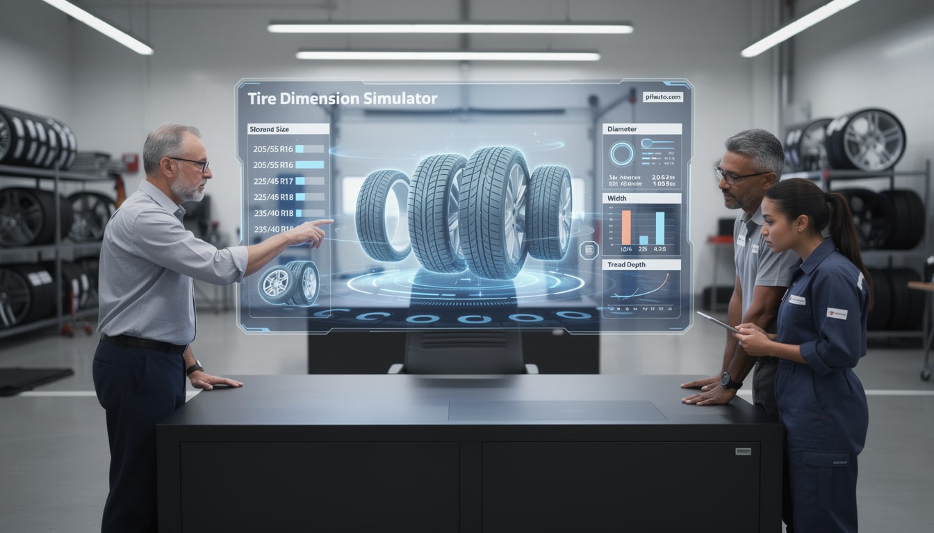 utilisez le simulateur de dimension pneus sur pifauto.com pour comparer facilement les tailles et choisir le pneu adapté à votre véhicule.